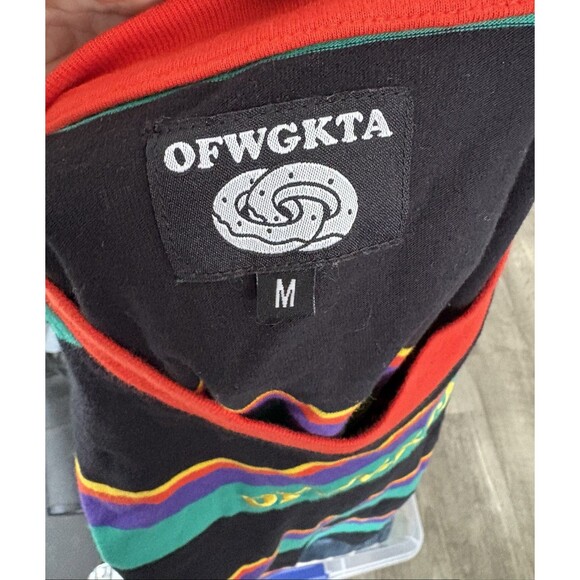 OFWGKTA Striped Long Sleeve Shirt Adult Medium Odd Future Logo Golf Wang - Picture 7 of 7
